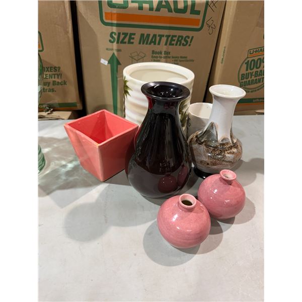 Assorted vases