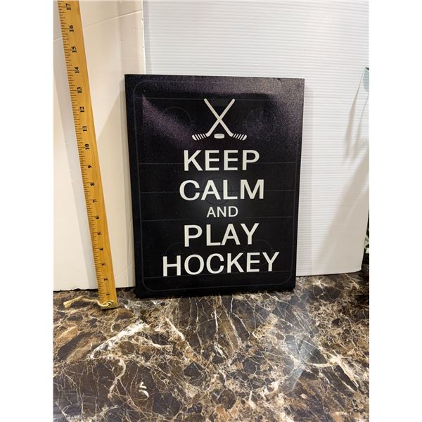 Keep calm and play Hockey decor