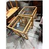 Image 1 : Bamboo end tables 21 1/2" x 21 1/2" x 21" tall