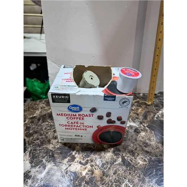 Medium roast coffee pods