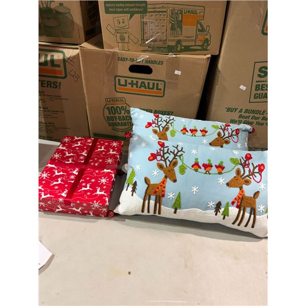 Christmas cushions and Box