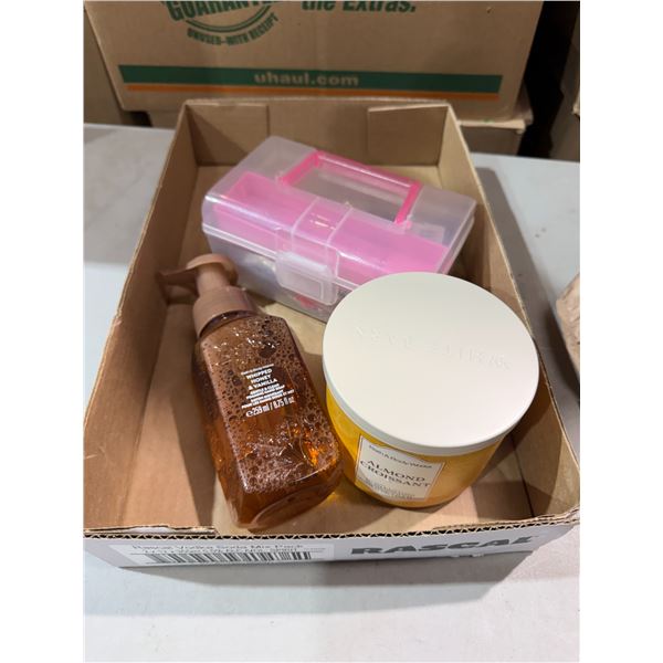 Bath and body new almond croissant candle and other items