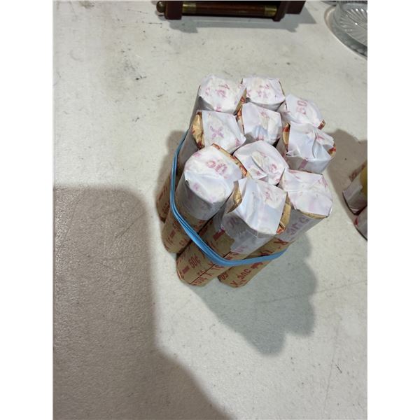 10 rolls of pennies