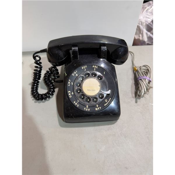 Rotary phone black