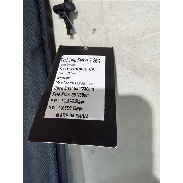 Tent, tarp stakes