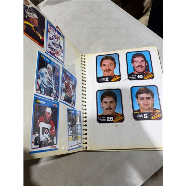 Binder with Hockey cards