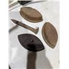 Image 1 : Antique irons and stake