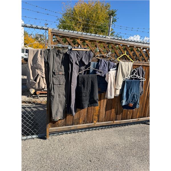 Assorted jeans and pants approximately XXL