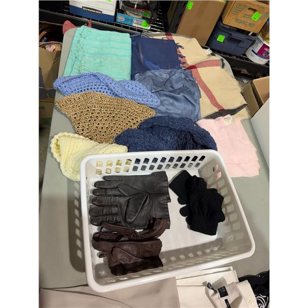 Scarves and gloves
