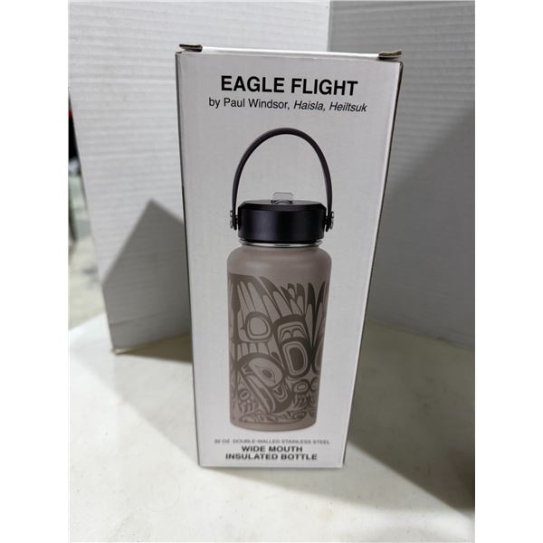 Eagle flight indigenous design water bottle