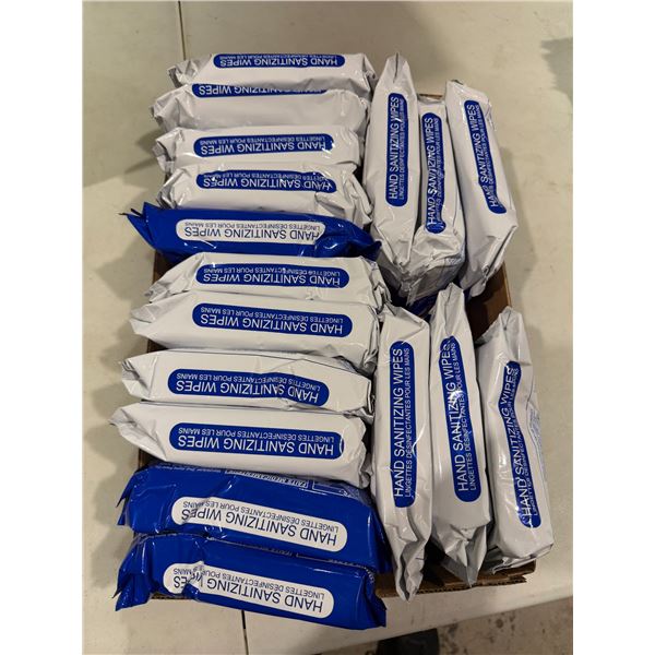Hand sanitizing wipes