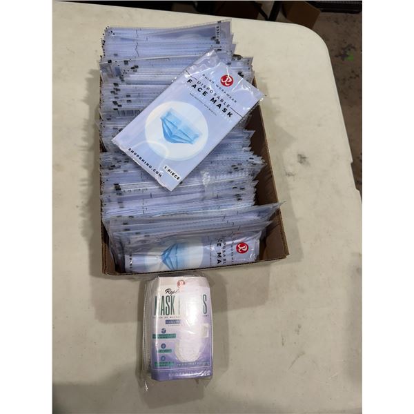 Disposable facemasks and replacement mask filters