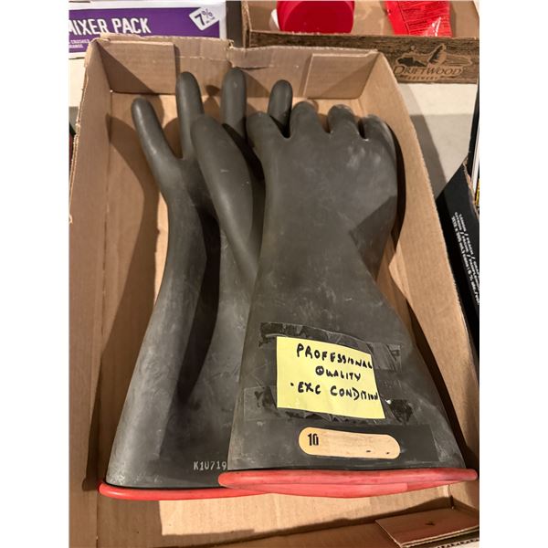 Professional quality, rubber gloves