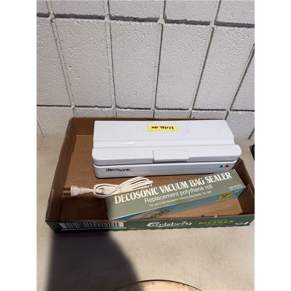 Sealer and vacuum bags untested
