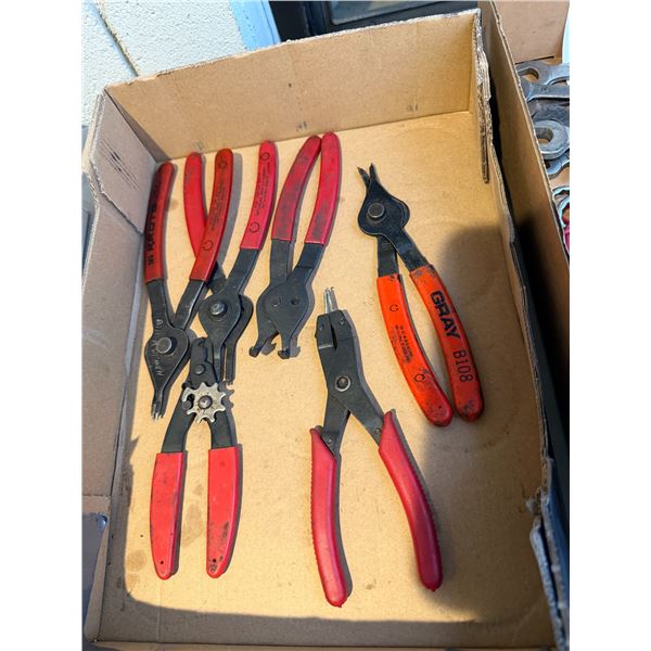 Snapp ring, pliers, etc.