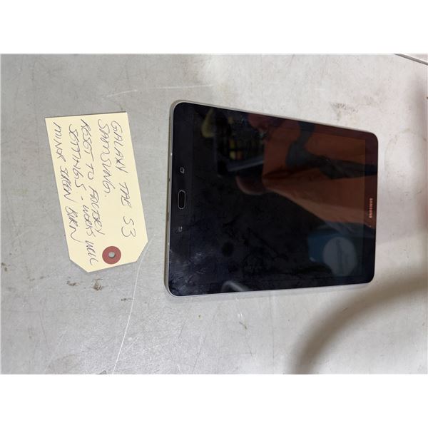 Samsung Galaxy tablet S3 reset to factory settings works well minor screen burn