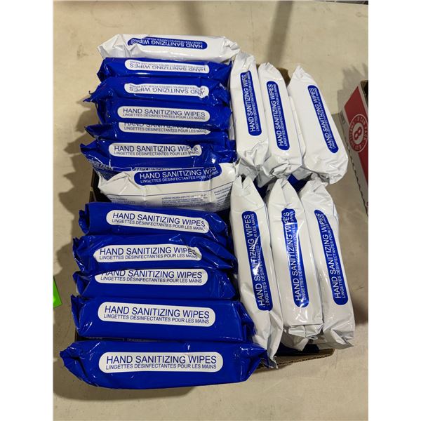 Hand sanitizing wipes