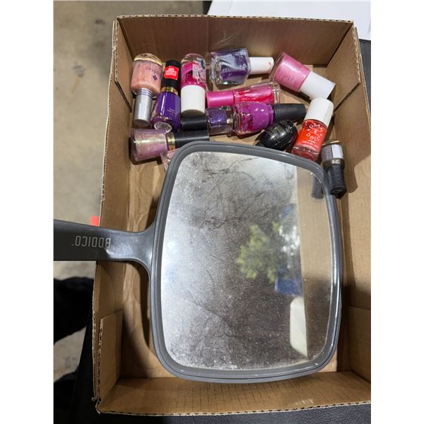Nail polish and mirror