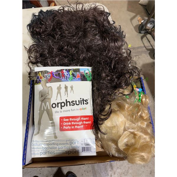 Wigs and costume size XL
