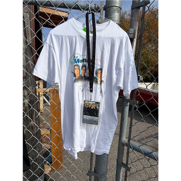The Moffatts T-shirt, signed size large and lanyard with ticket