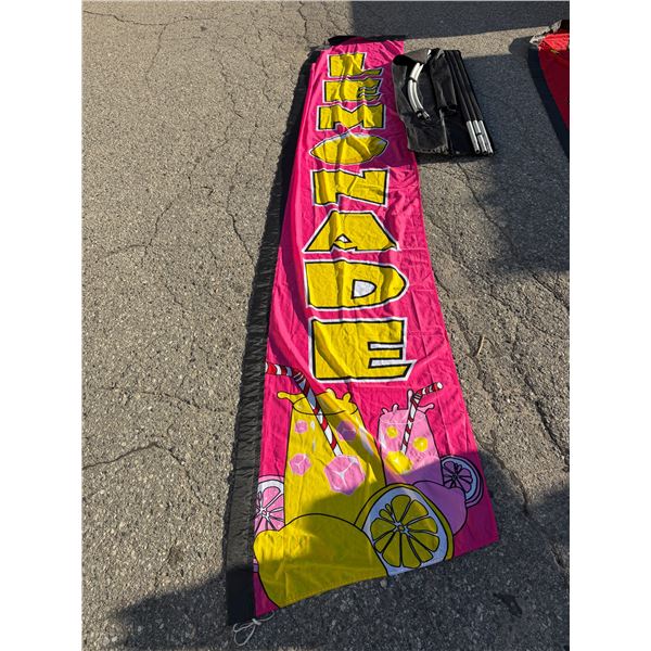 Advertising flag lemonade
