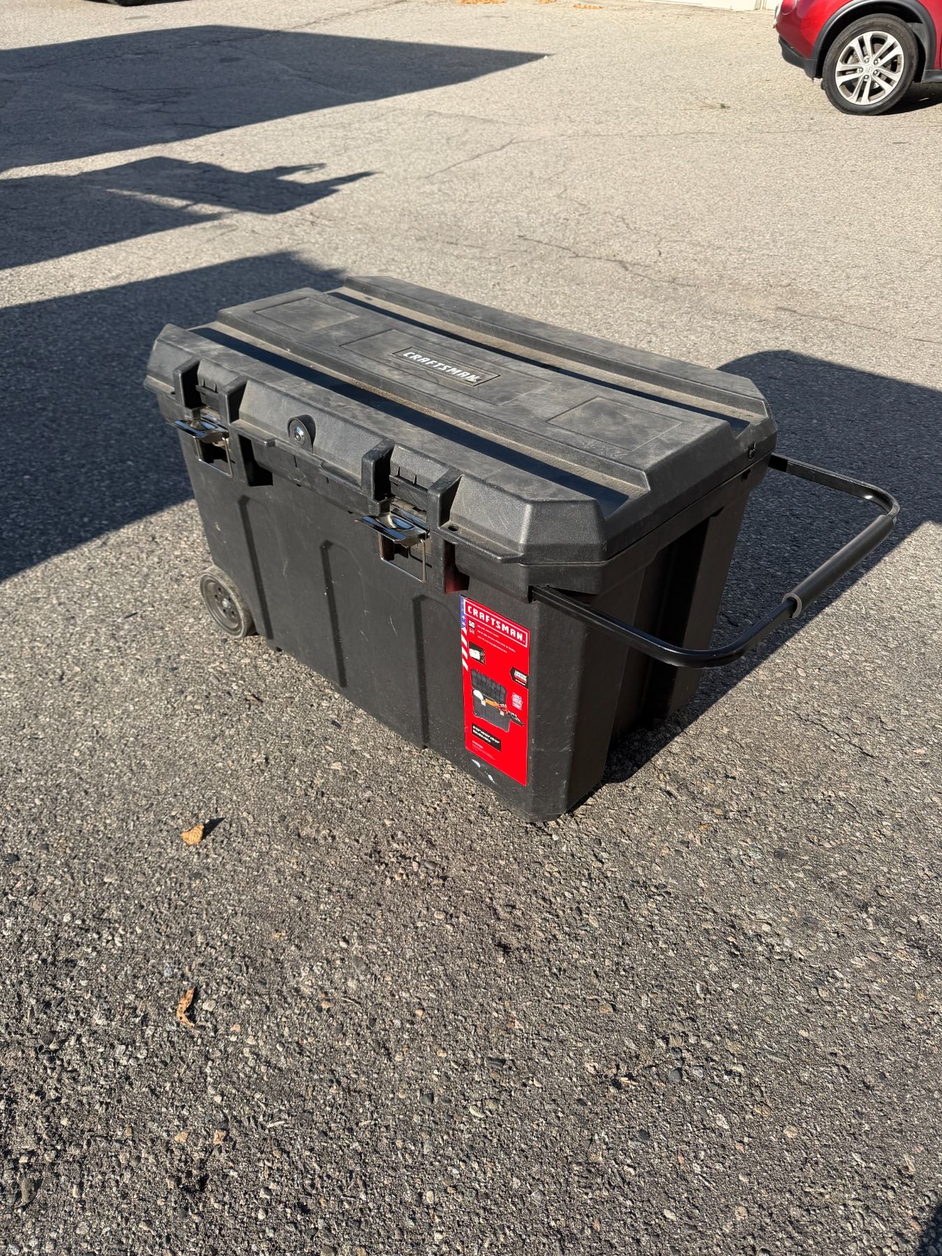 Craftsman rolling job site chest 50 gallon