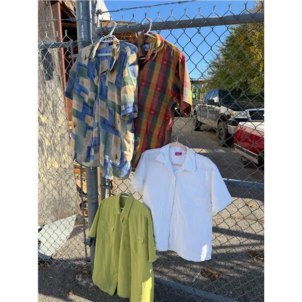 Button up T-shirts, assorted size