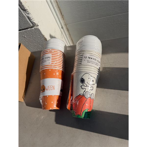 Disposable cups, Halloween