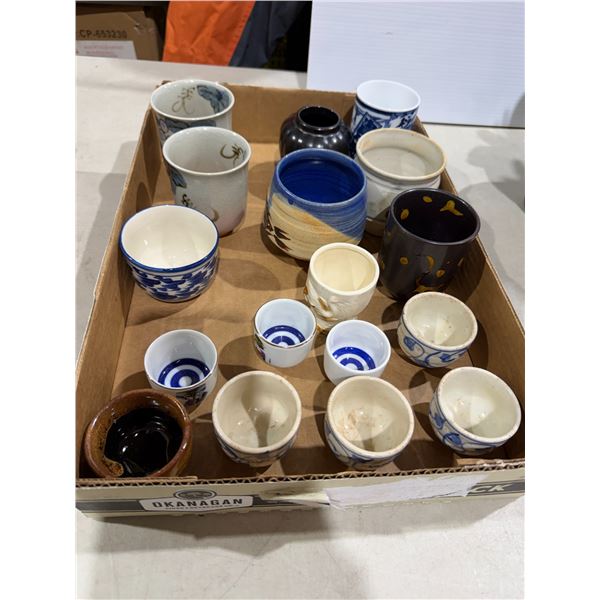 Pottery cups, etc.