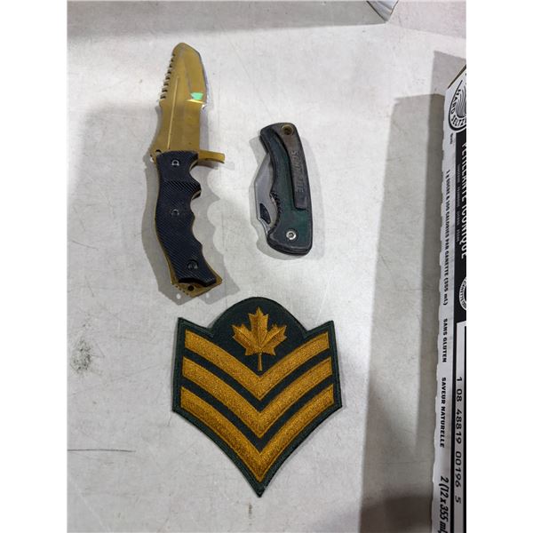 Knives and patch