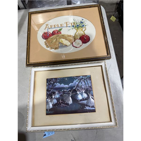 Ballerina and handcrafted artwork