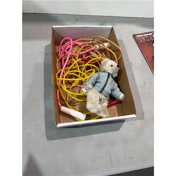 TY Bear and skipping ropes