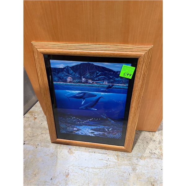 Whale  decor 19" x 22"