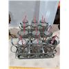 Image 1 : Glass drinking jars with trays
