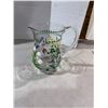 Image 1 : Hand painted glass PITCHER