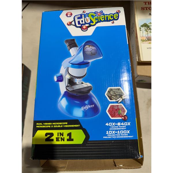 EDU science dual viewer microscope