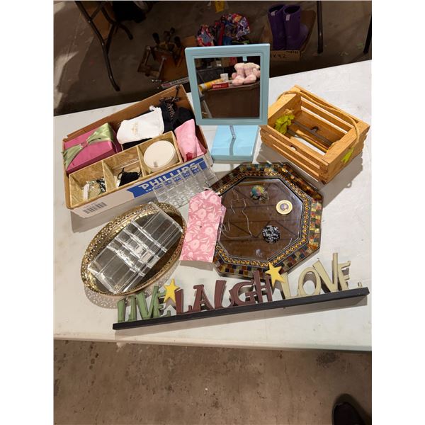 Organizers, dresser, mirrors, etc.