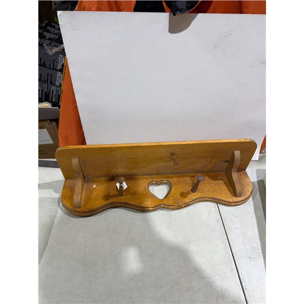 Wooden shelf 24 inches long