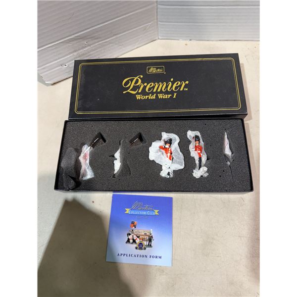 Premier World War II collectible cast-iron figures