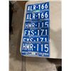 Image 1 : License plate plates