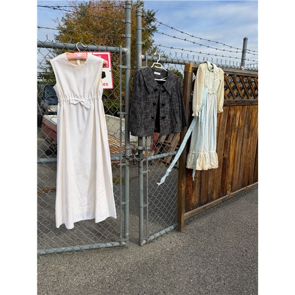 Two dress dresses and a jacket