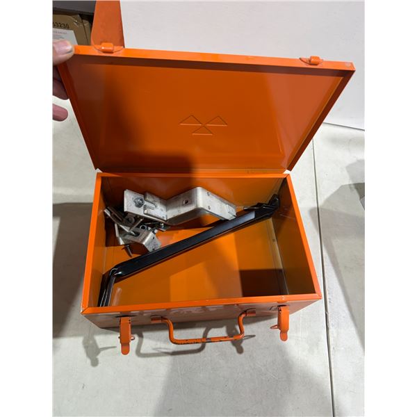 Metal box with contents