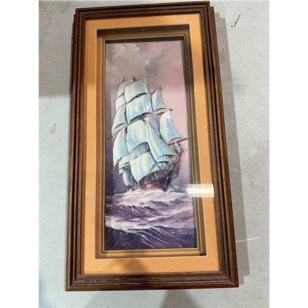 3-D ship art 11" x 19"
