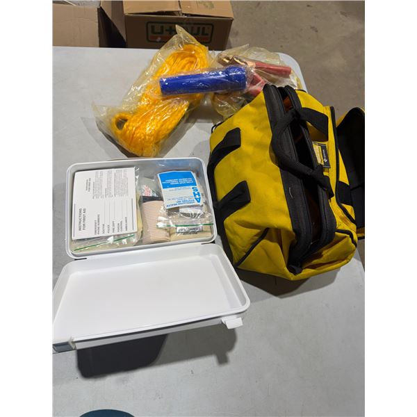 Road kit and first aid kit