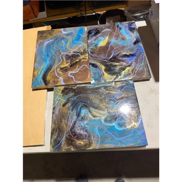 Nicole's painting escape each measure  16 x 12