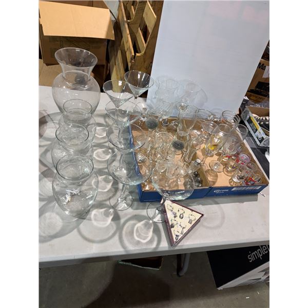 Assorted glass or a shooter glasses