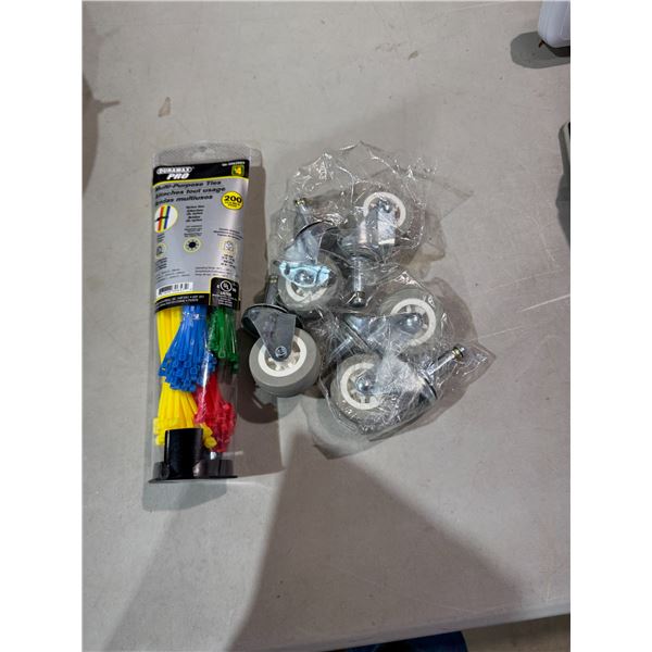 Casters and zip
