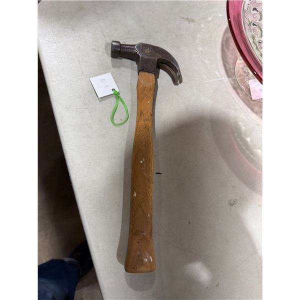 Vintage cast steel claw hammer
