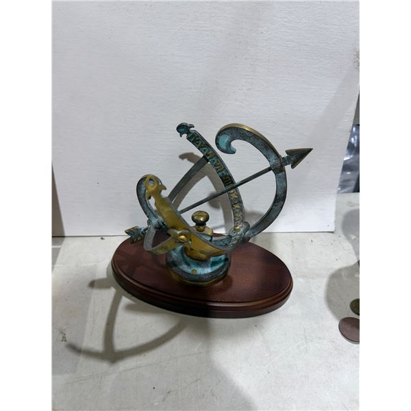Brass ARMILLARY sundial