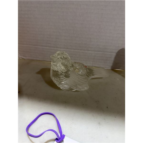 Glass Bird Candle Holder